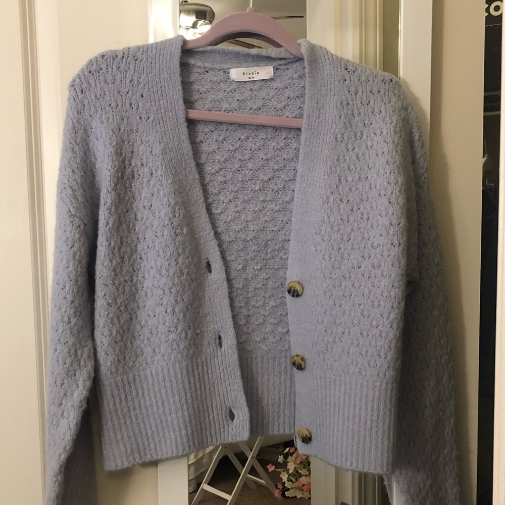 Nordstrom Elodie Lilac Button Up Cardigan